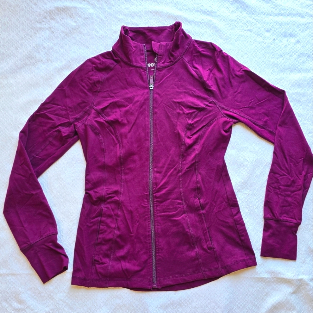 90 Degrees Purple/burgandy Athletic Jacket